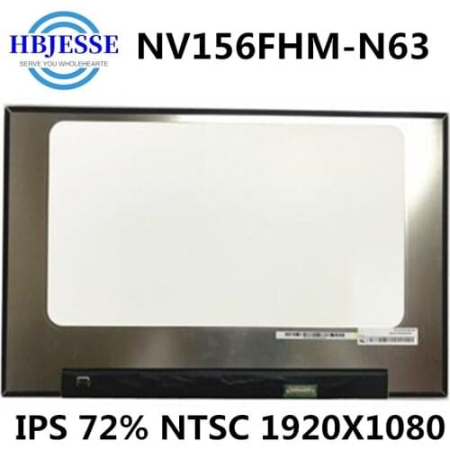 Original NV156FHM-N63 V8.0 for BOE screen NV156FHM N63 IPS LCD matrix for laptop 15.6 "FHD 1920X1080 72% NTSC LED display