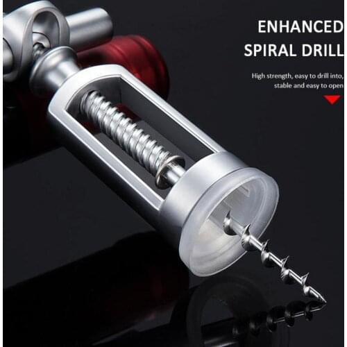 Portable Stainless Steel Red Wine Opener Wing Type Waiter Metal Wine Corkscrew Bottle Handle Openers Corkscrews Can Opener