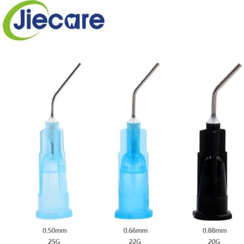 200 Pcs Dental Equipment Irrigation Bent Needle Tips Dental Flow Sealant Etchant Composite Resin Acid Reagent Delievery Syringe