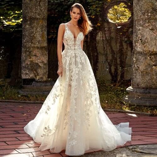Wedding Dresses Plus Size Sukienka Na Wesele Tank Shoulder Hochzeitskleid Cut Out Back Elegant Abito Da Sposa Bridal Gowns