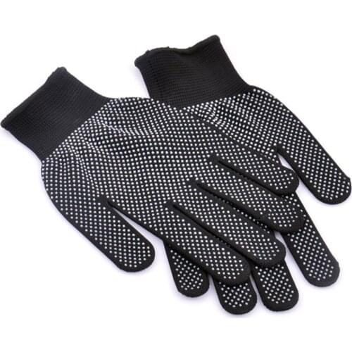 High Temperature Heat Resistant BBQ Gloves Cotton Silicone Non-Slip Hair Styling Work Gloves Microwave Oven Gloves