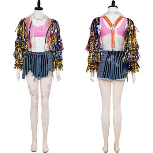 In Stock) Birds of Prey And the Fantabulous Emancipation of One Cosplay Costume Jacket Full Set Outfit Women Halloween CostuME