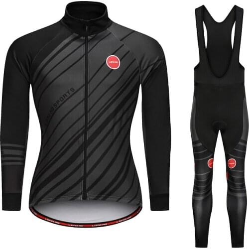 Man Rapha Cycling Maillot Winter Thermal Cycling Clothing Set Long Sleeve Reflective Bicycle Jersey Breathable Padded Bib Pants