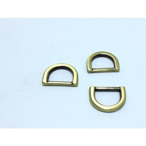 1/2 inch anti brass brushed Purse Hooks cast D ring