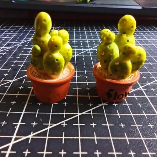 1pcs/lot Resin Simulation succulent plant flower pot 32mm Ornaments Micro landscape Ornaments Home Gardening Decorations