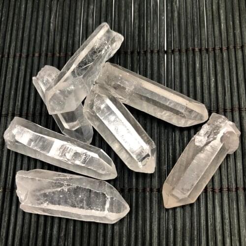 100g Fashion Clear Natural Healing Crystal Stone Quartz Single Natural Clear Column wicca decor Jewelry Decor Gifts Minerals