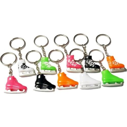 2PC Key Chain Ring Skate Shoe Roller cake decoration Fashion Favour Pinata School Bag Party Favors Gift Novelty Birthday Prize