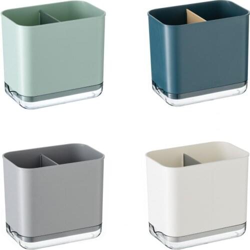 2021 Chopsticks Cage Non Slip Multi-function PP Plastic Detachable Spoon Fork Chopstick Storage Holder Box for Kitchen Organizer