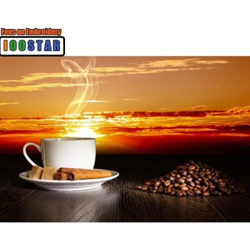 Diamond embroidery coffee 5d diy diamond painting crystal Diamond mosaic patterns Pictures of rhinestones Home decorations gifts