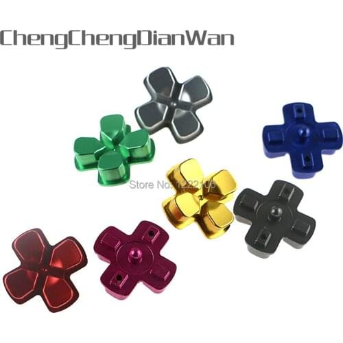 ChengChengDianWan 8pcs/24pcs/40pcs full metal cross button controller button D-pad button For PS4 Wireless Controller