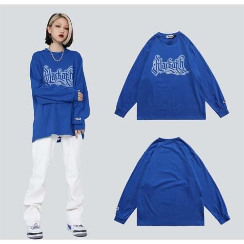 Hip Hop God of War Print Oversize T Shirt Streetwear Harajuku Cotton T-Shirt 2021 Men Spring Long Sleeve Tshirt Black Tops Tees