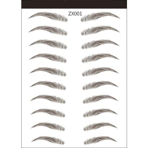 6D Simulated Ecological Tattoo False Eyebrow Sticker 3D Waterproof Semi-Permanent Natural Eyebrow Sticker Thrush Artifact Female