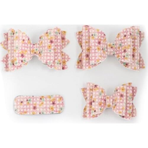 Sets Pink Lace Flower Princess Bows Headwear Barrettes Side Hair Clip Daily Hairpin Hair Accessories Childr Girls Kids Headdress