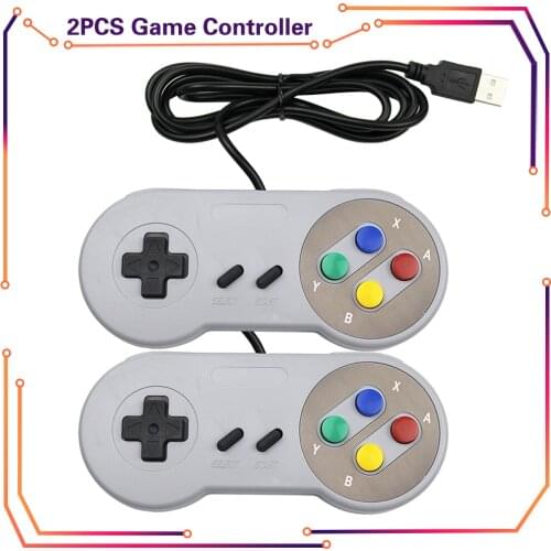 MICROBOT USB Controller Gamepad 2pcs Super Game Controller SNES USB Classic Gamepad Game joystick for raspberry pi RPI130