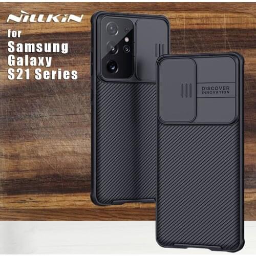 Nillkin For Samsung Galaxy S21 Ultra 5G case Camera Protection Camshield Phone Case Lens Protective Back Cover For S21 Plus
