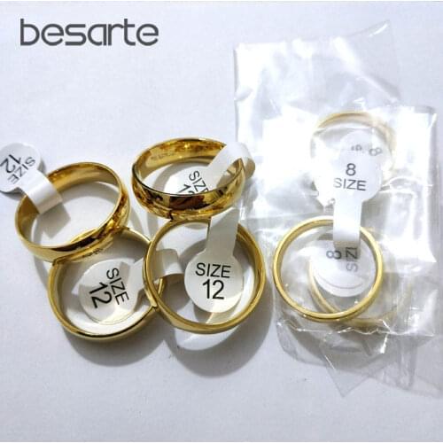 Men Women Gold Wedding Rings Alliance Bijoux Anillo Bague Femme Anel Masculino Erkek Yuzuk Anelli Donna Pierscionki Trouwring