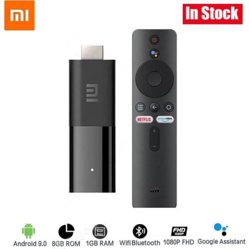 Original Xiaomi Mi TV Stick Android TV 9.0 1080P HDR Quad Core 1GB RAM 8GB ROM Bluetooth Wifi Google Assistant TV Stick