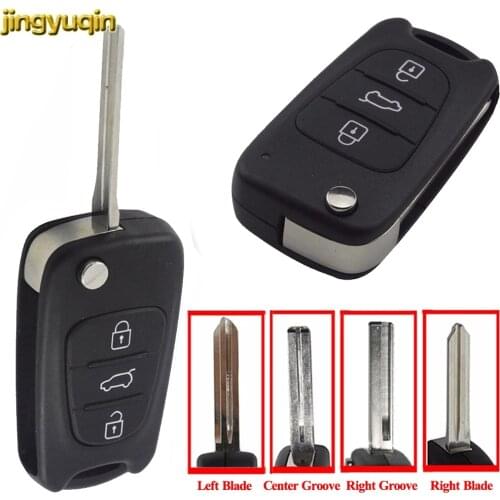 3BTNS Flip Folding Remote Auto Car Key Shell Blanks For Kia Rio 3 Picanto Ceed Cerato Sportage K2 K3 K5 Soul Hyundai i20 KeyCase