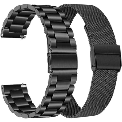 Used for Amazfit Gtr 2 / Gtr / Gts 2 / Bip Lite stainless steel strap 20mm 22mm47mm42mm metal strap wrist strap strap accessory