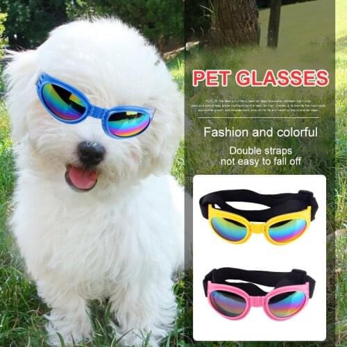 Sunglasses Goggles Adjustable Padded Dog Collapsible Medium Dogs Motorcycle Glasses Dog Summer Outdoor Accessories