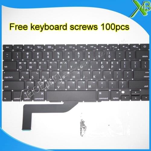 Brand New For MacBook Pro Retina 15.4" A1398 Korean keyboard+100pcs keyboard screws 2013-2015 Years