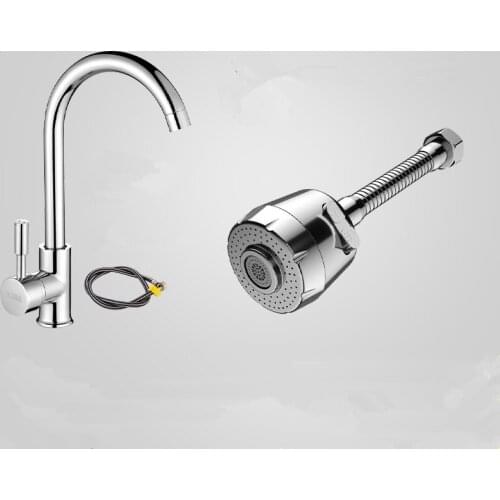 Kitchen Faucet Universal Joint Anti Splash Head Mouth Wash Dish Basin Can Rotate Pressurized Shower