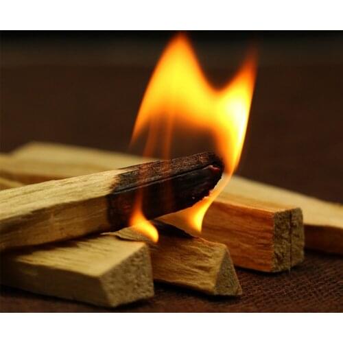 Palo Santo Natural Incense Wood Stains Stick Aromatherapy Burn Wood Incense Sticks Wooden Smudging Strips Aroma Diffuser