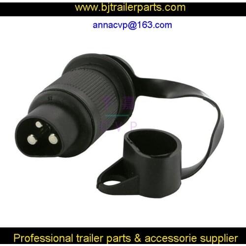 3 pin trailer plug, trailer parts,trailer accessories, trailer components,trailer connectors,trailer plugs