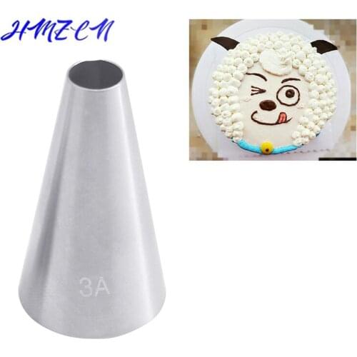# 3A Round Piping Tip Decorating Bakeware Mouth Nozzle Pastry Tips Fondant Cake Decorating Sugarcraft Tool Pastry Tools