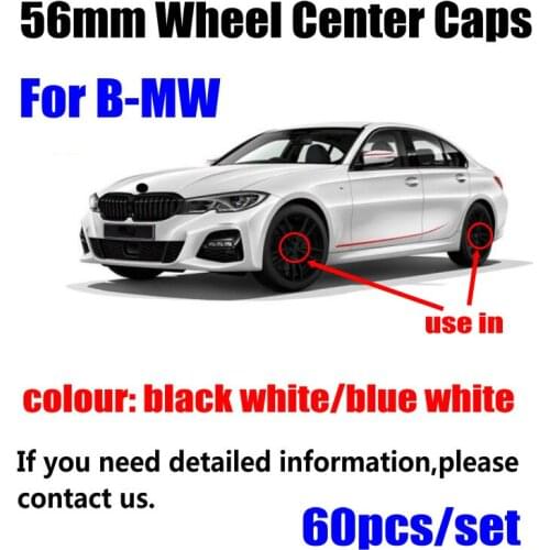 60Pcs Car Styling 56mm 10 pin Auto Car Wheel Center Hub Caps Rim Caps Covers For BMW E46 E30 E39 E34 E60 E36 E38 M3 M5 Badge