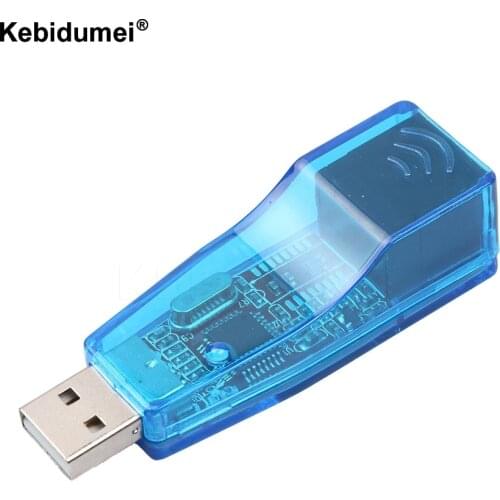 Kebidumei USB 2.0 To LAN RJ45 Ethernet Network Card Adapter USB to RJ45 Ethernet Converter For Win7 Win8 Tablet PC Laptop