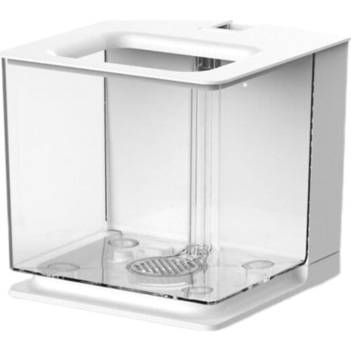 Betta Fish Tank Aquarium Fish Tank Easy to Change the Water Acrylic Plastic Self-Cleaning Small Fish Tank