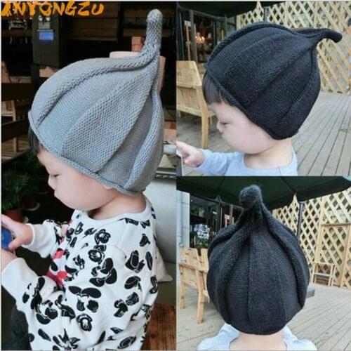 Anyongzu Unisex Adjustable Winter And Children Warm Knitted Hats Cute Baby Caps Hat around 48 cm 1pcs