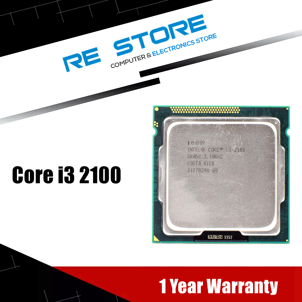 Used Intel Core i3 2100 3.1GHz Dual-Core CPU Processor 3M 65W LGA 1155