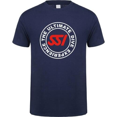 Scuba Diving Dive SSI T Shirts Tees Short Sleeve Cotton Man The Ultimate Dive EXperience Tshirt Tops LH-253