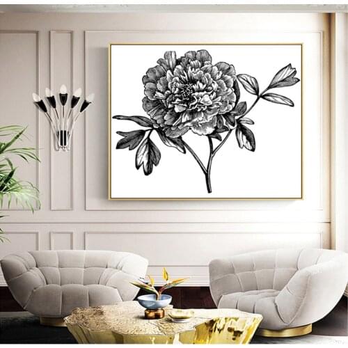 Baby Room Decoration Flowers Oil Painting Poster Canvas Print Painting Wall Art Living Room Home Decoration