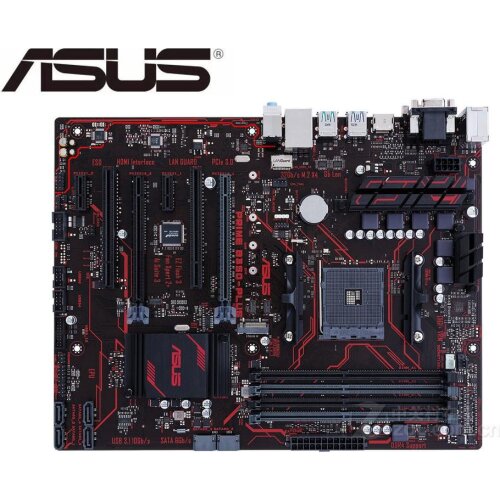 For asus PRIME B350-PLUS original motherboard B350 Socket AM4 M DDR4 64GB USB3 boards SATA3 used PC desktop motherboard
