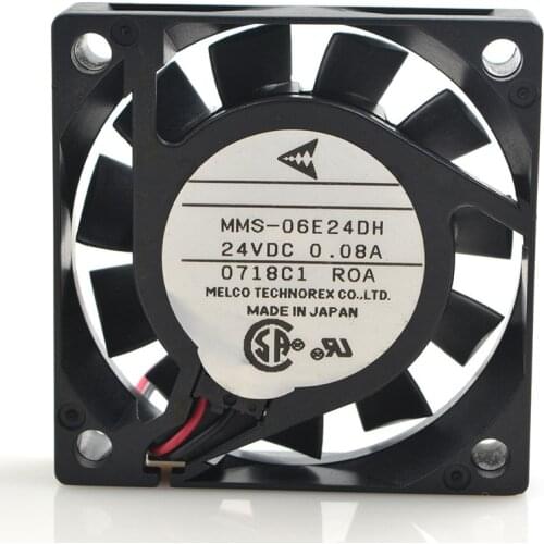 FOR Mitsubishi 6cm 6015 MMS-06E24DH 24V 0.08A Inverter double Ball mute Heat dissipation Fan
