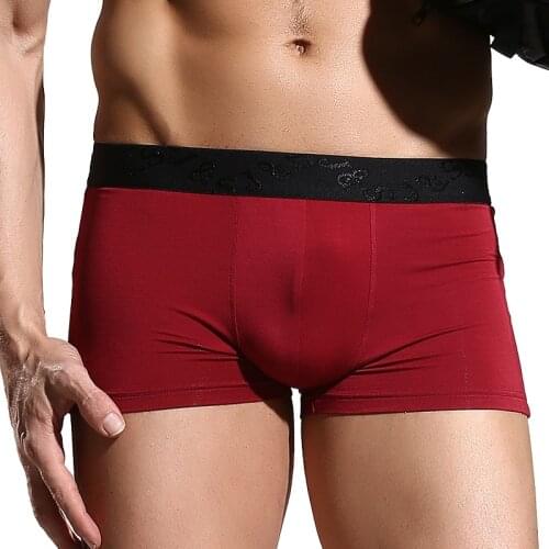 Mens Boxer Briefs Breathable Stretch With Elastic Waistband TAGLESS Male Sexy Panties Shorts Trunks 3 Colors Fashionable
