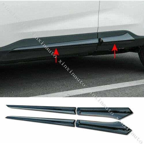 For Toyota Rav4 2019-2020 Glossy Black Car Body Door Edge Lip Molding Trim Strip Car modification Auto parts