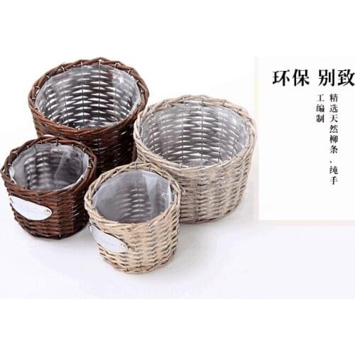 Rattan pot willow flower pot willow planter good quality handcraft flower pot and planter