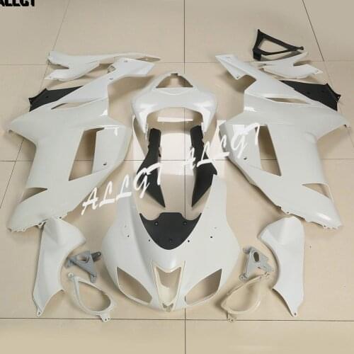 Fairing Body Set Kits For KAWASAKI Ninja ZX6R ZX-6R ZX600P 2007-2008 Unpainted White 1 Set