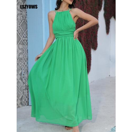 LSZYOWS Green Summer Dresses