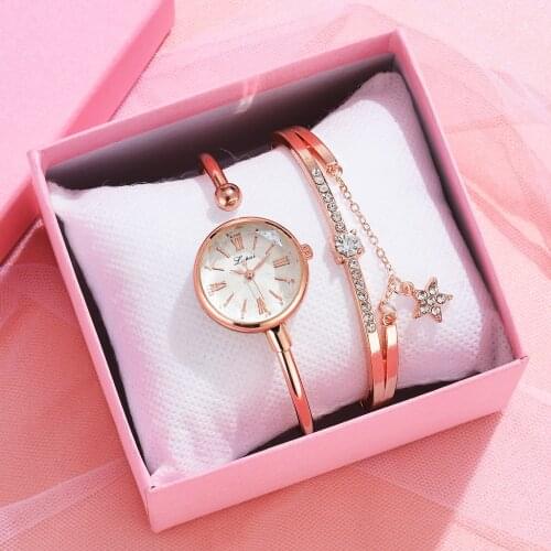 Lvpai Brand Watch For Women Dress Fashion Diamond Bracelet Watches Set Simple Roman Numeral Dial Ladies Clock Relogio Feminino