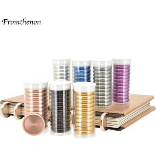 Fromthenon Metal Expander Discs Rings for Happy Planners Letter or Junior Size Notebook Discbound Ring Scrapbooking Supplies