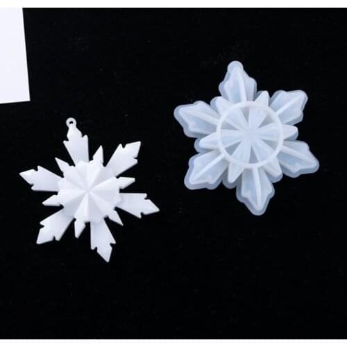 New Transparent Silicone Mould Resin Decorative Craft DIY Snowflake pendant Mold epoxy resin molds for jewelry