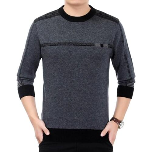 2020 New Fashion Brand Sweater For Mens Pullovers Thick Slim Fit Jumpers Knitwear Wool Autumn Korean Style Casual Mens Clothes