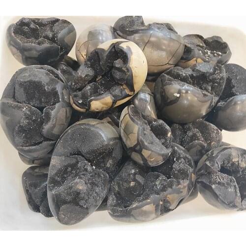 1kg Raw Quartz Crystal septarium geode Specimen Natural septarian boulder voog Mineral cluster healing decor