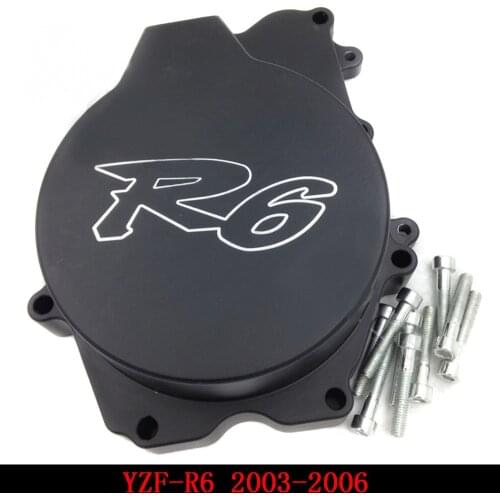Fit for Yamaha YZFR6 YZF-R6 2003 2004 2005 2006 YZFR6S R6S 2006 Motorcycle Engine Stator cover Black left side