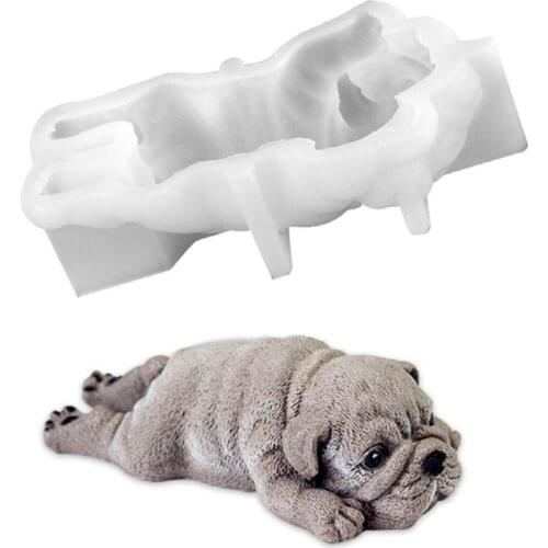 Cute Dog Silicone Cake Mold Mousse Cake Silicone 3D Mould Ice Cream Jello Pudding Fondant Decoration Baking Tools Cocina Kitchen